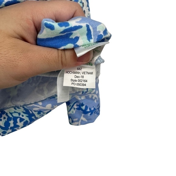 Lilly Pulitzer Skipper Popover Blue Peri Turtley Awesome Size XXS / XS - Picture 6 of 6